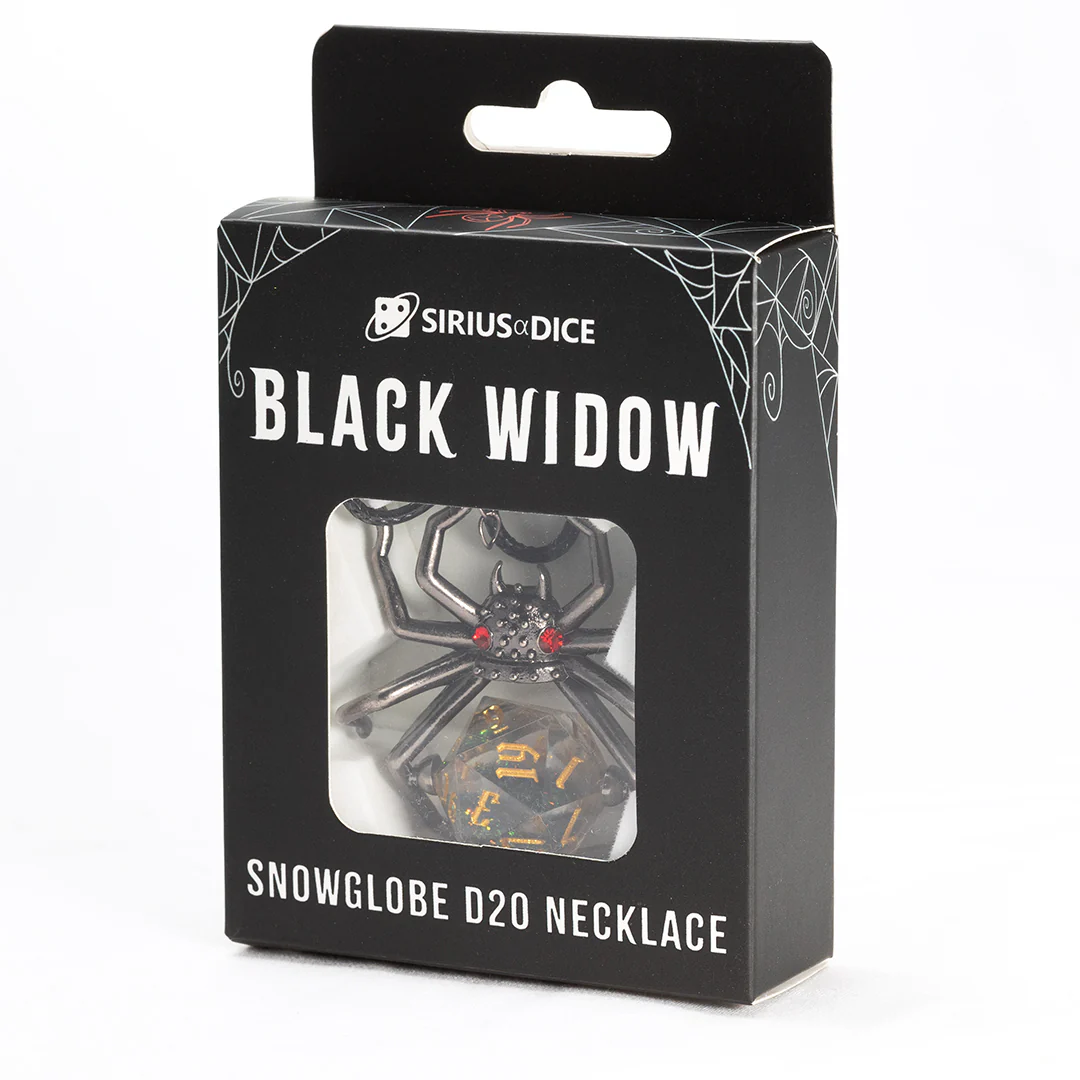 Black Widow D20 Necklace | Sirius Dice - Image 5
