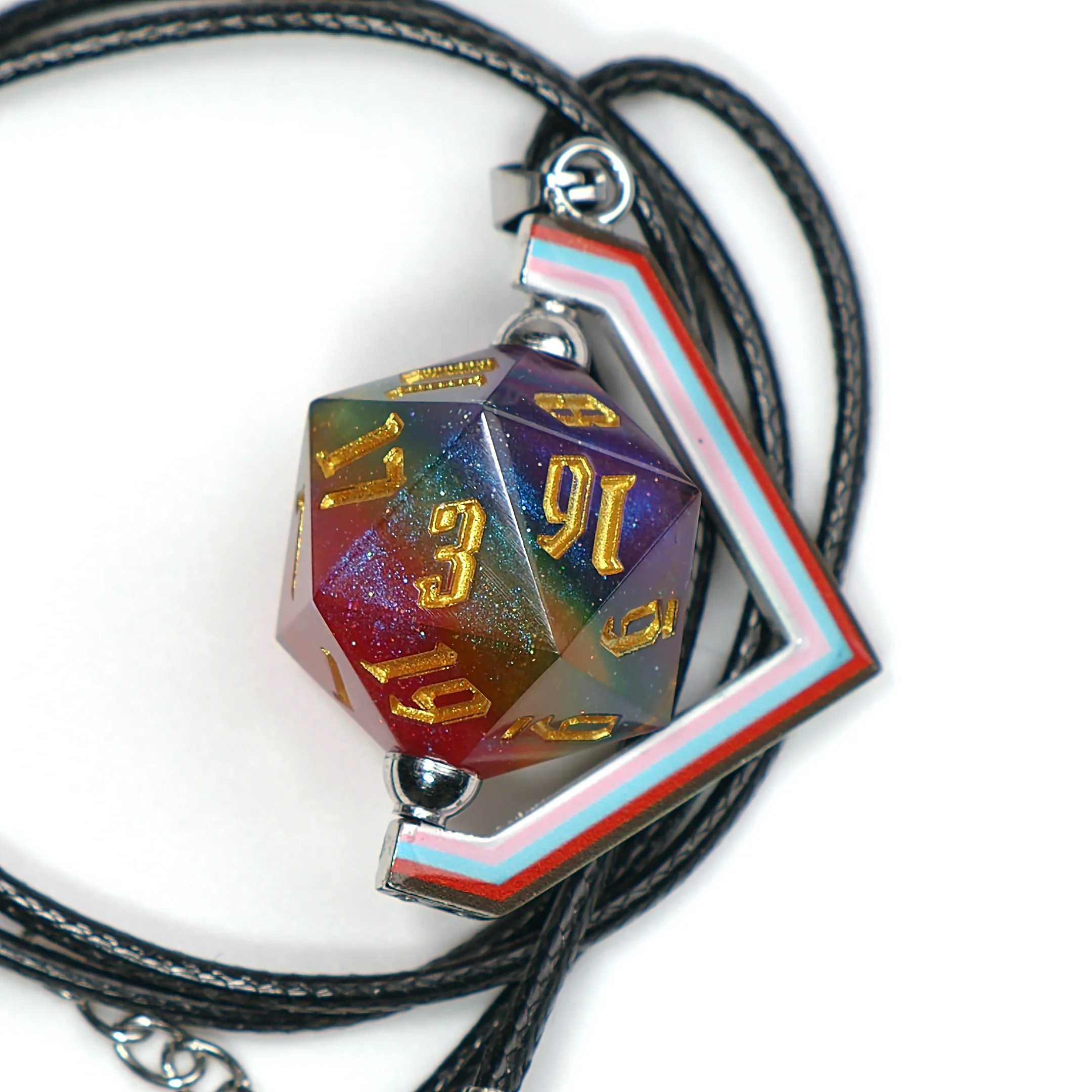 D&D Progress Pride Flag D20 Holder - Image 3