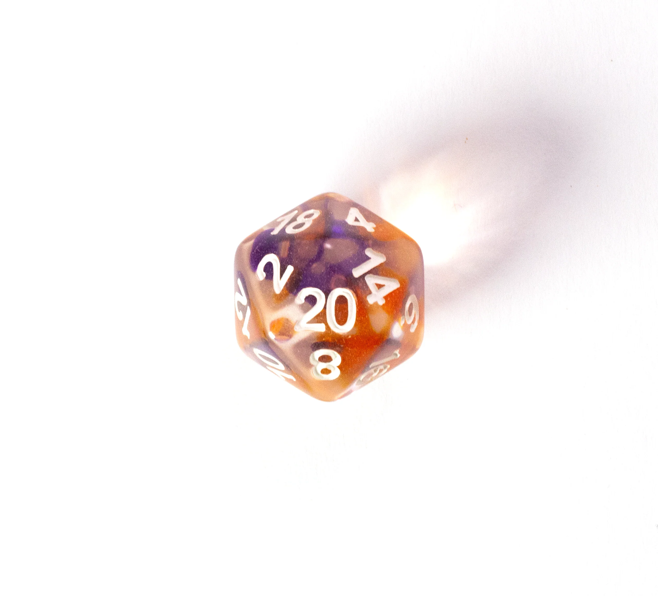 Purple, Orange, Clear Dice Set - Image 4