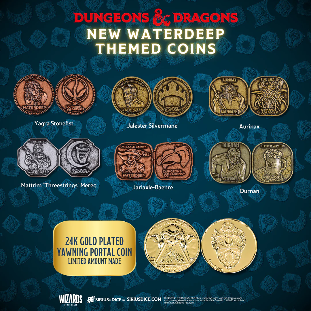Dungeons & Dragons The Yawning Portal Treasure Pack: Waterdeep Collection | Sirius Dice - Image 3