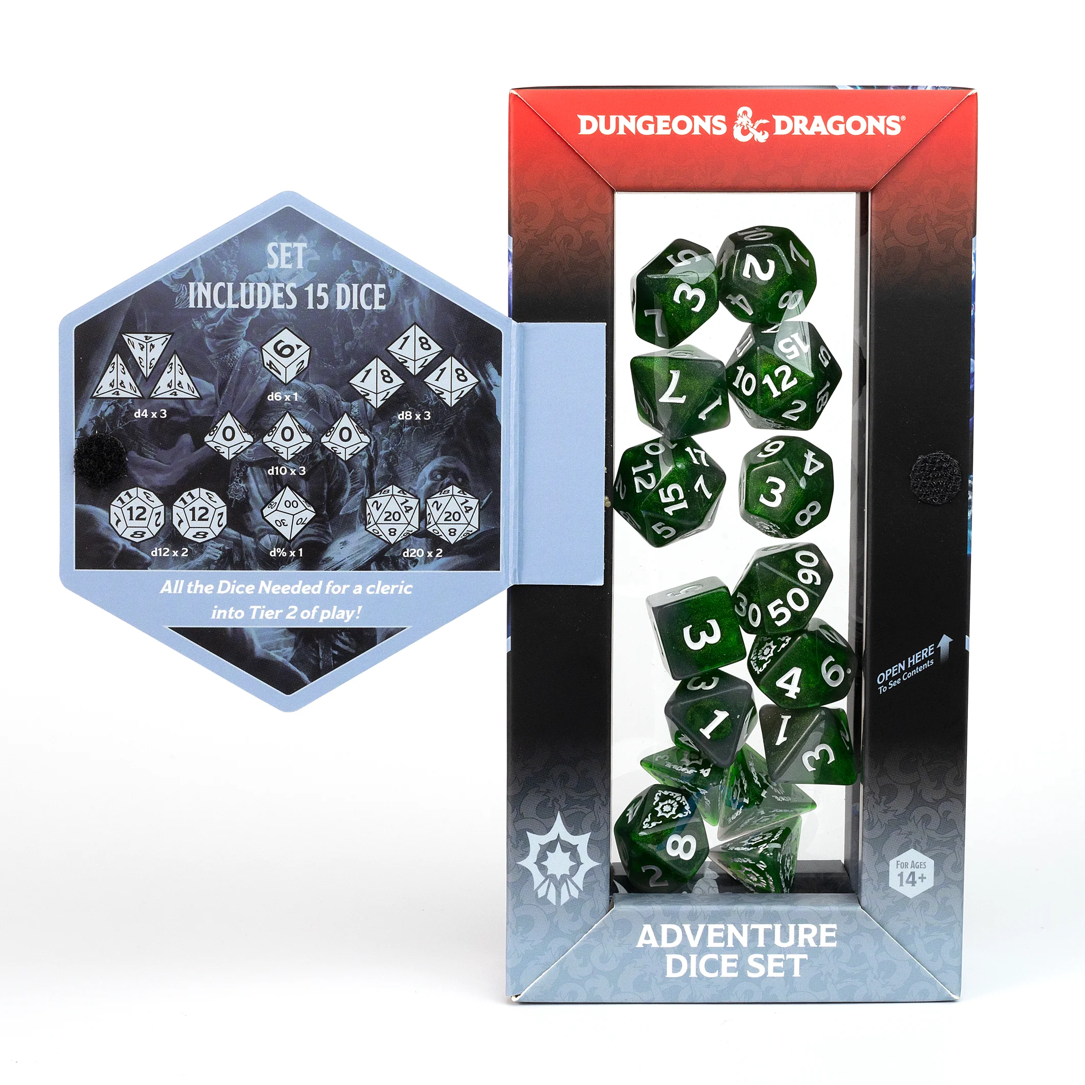 Dungeons & Dragons Adventure Dice - Cleric: Green | Sirius Dice - Image 3