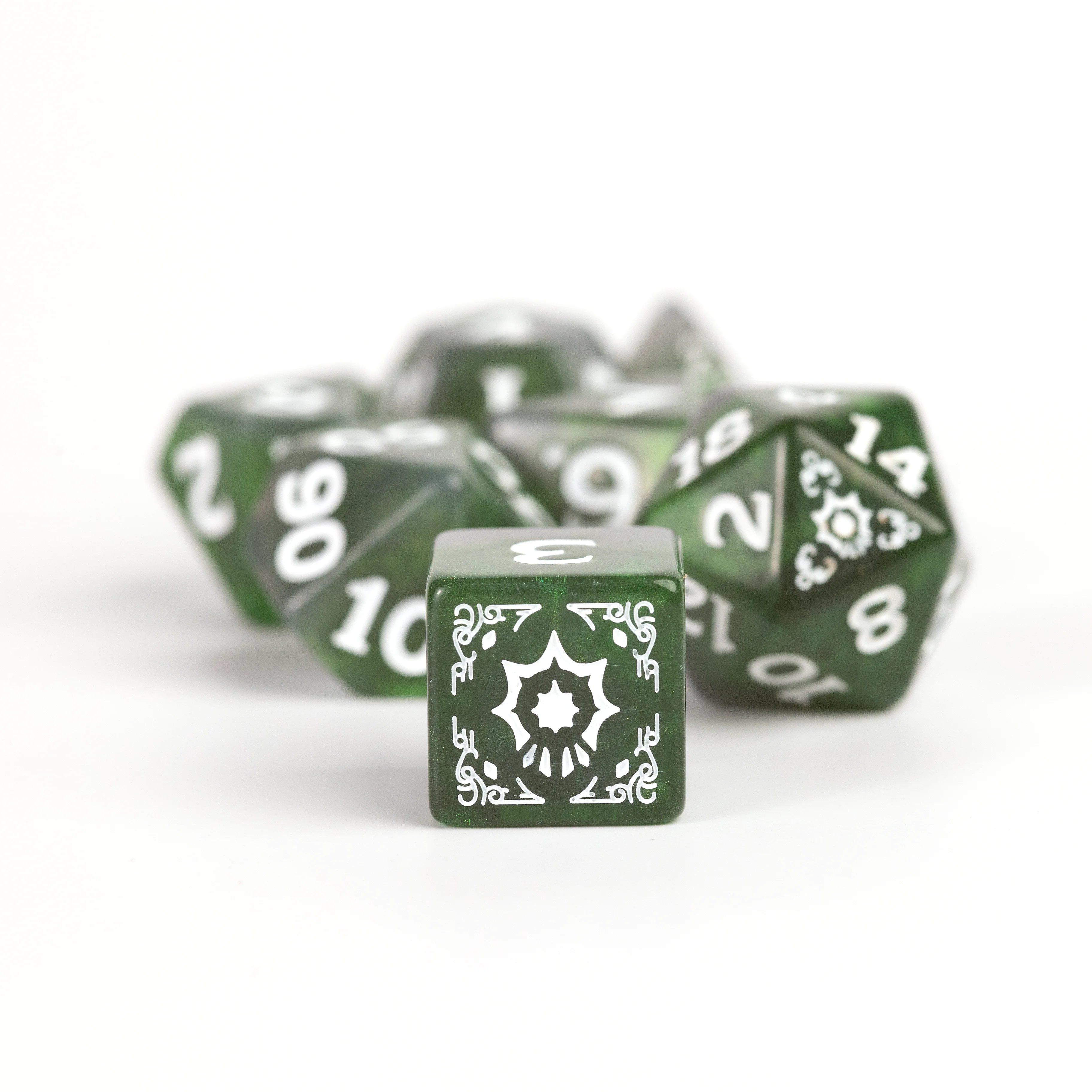 Dungeons & Dragons Adventure Dice - Cleric: Green | Sirius Dice - Image 5