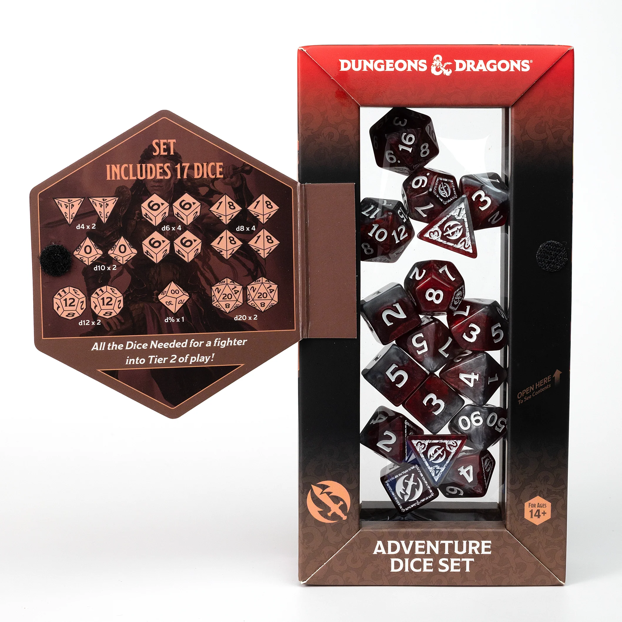 Dungeons & Dragons Adventure Dice - Fighter: Red | Sirius Dice - Image 3