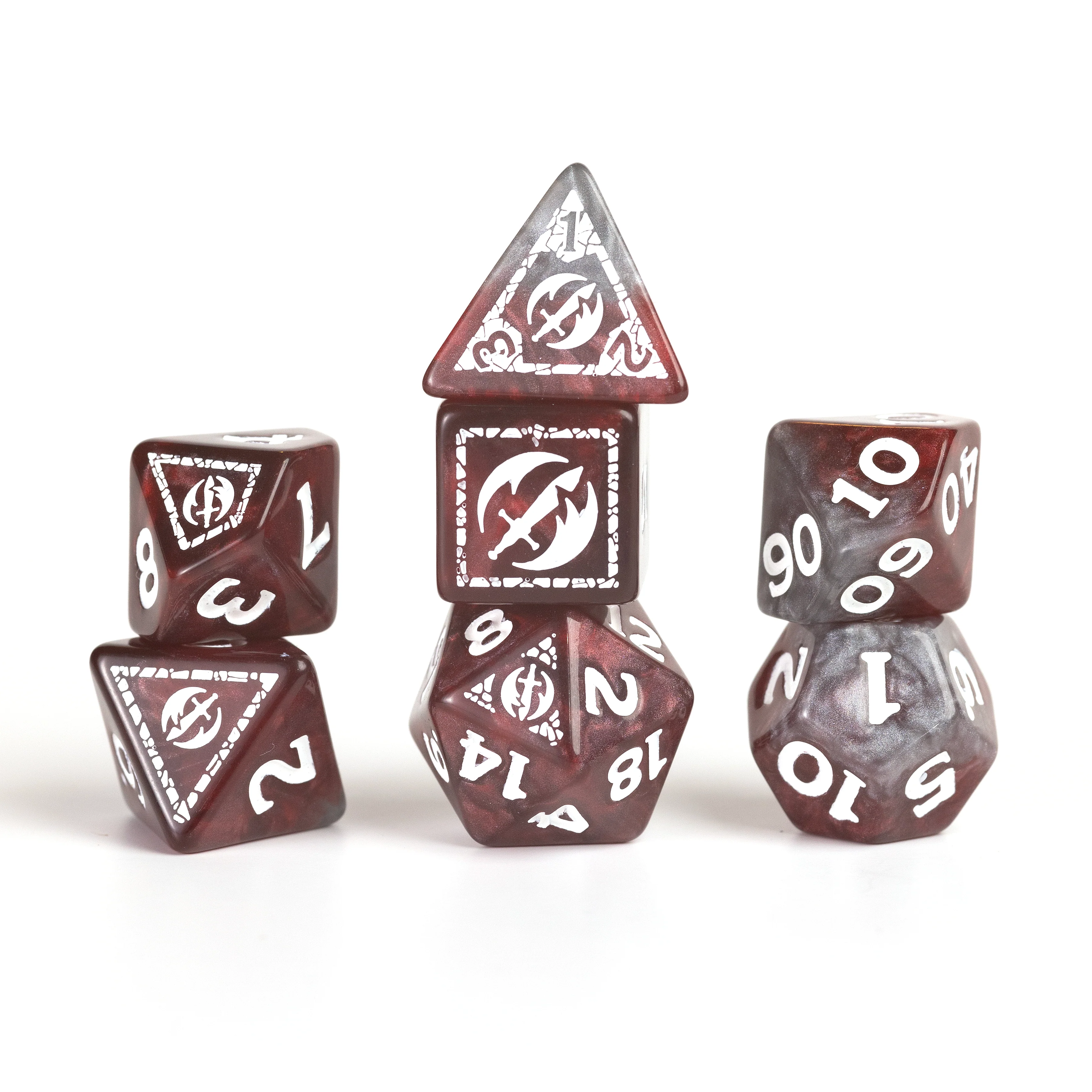 Dungeons & Dragons Adventure Dice - Fighter: Red | Sirius Dice - Image 6