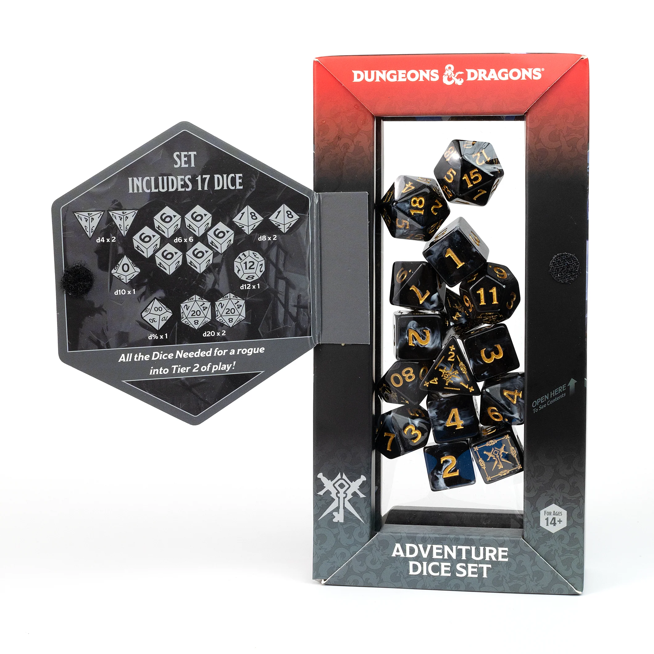 Dungeons & Dragons Adventure Dice - Rogue: Black | Sirius Dice - Image 3