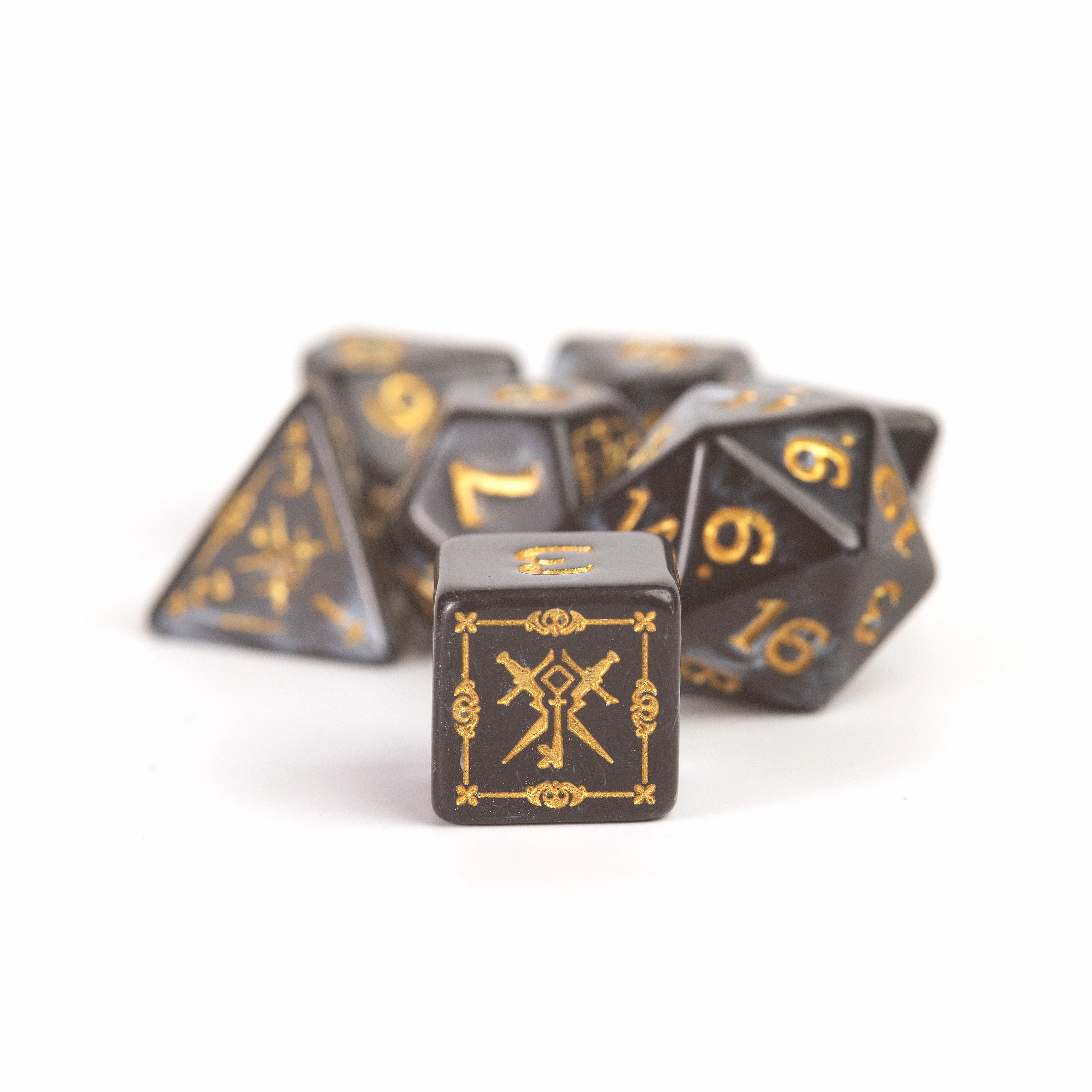 Dungeons & Dragons Adventure Dice - Rogue: Black | Sirius Dice - Image 5