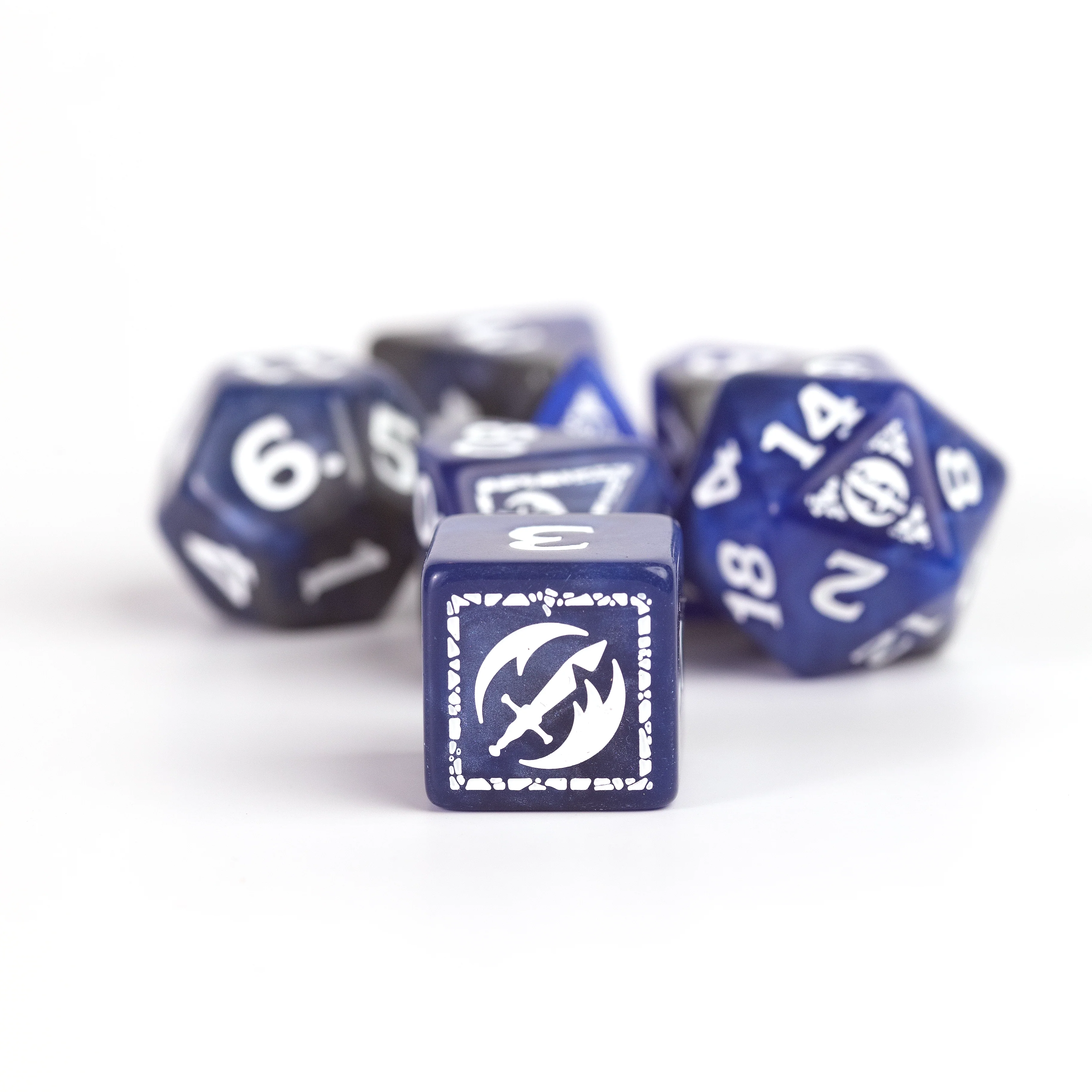 Dungeons & Dragons Adventure Dice Set - Fighter: Blue | Sirius Dice - Image 6