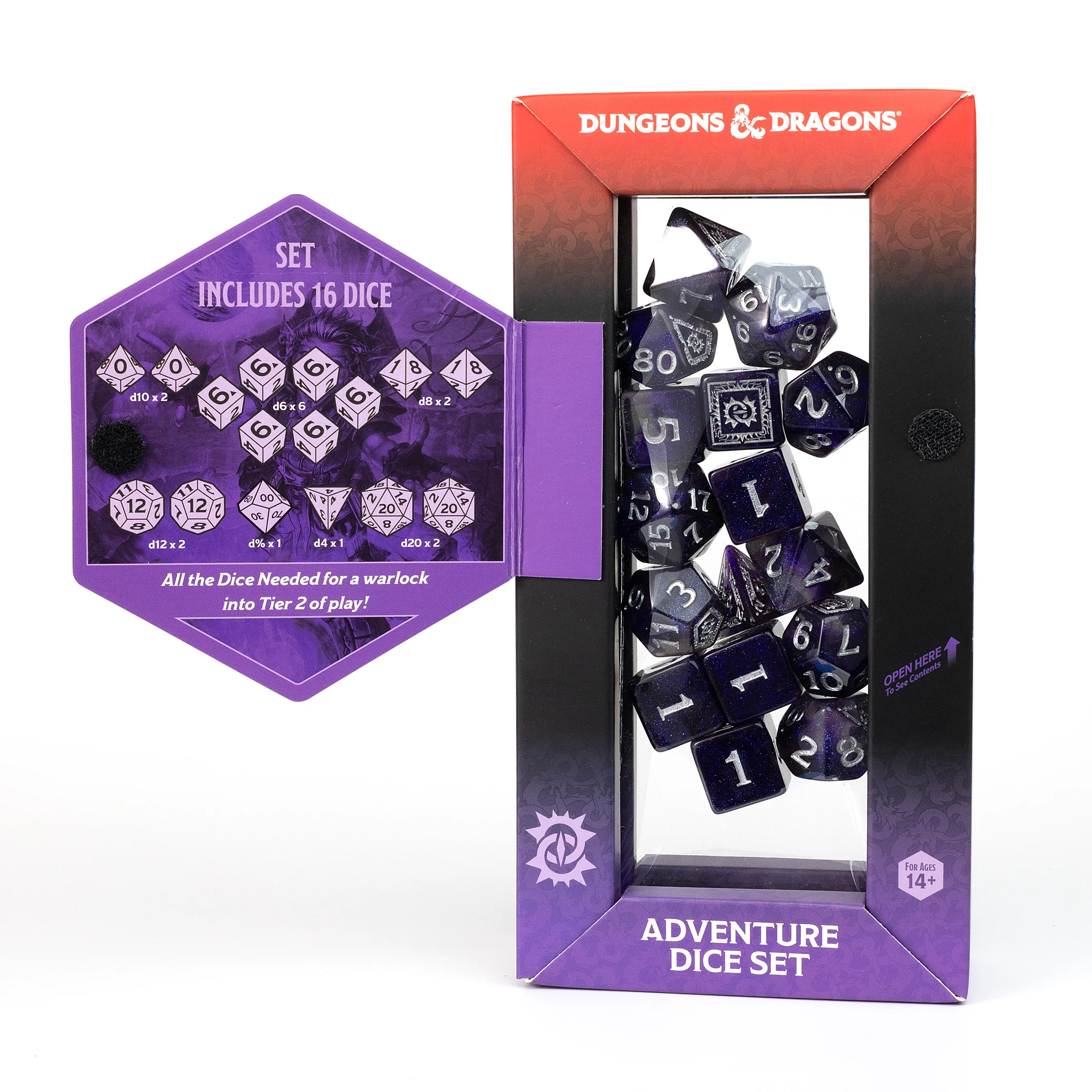 Dungeons & Dragons Adventure Dice - Warlock: Purple | Sirius Dice - Image 3
