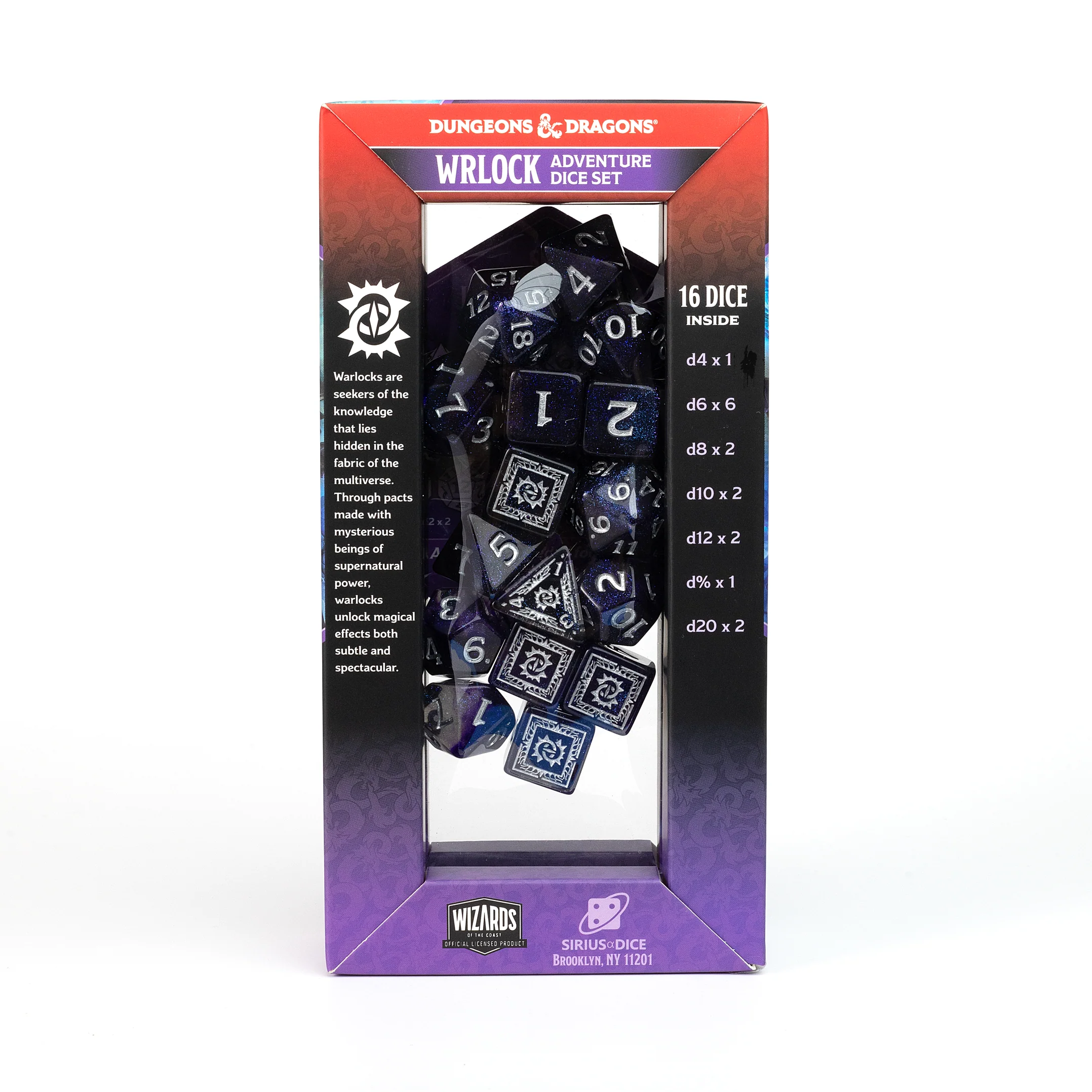 Dungeons & Dragons Adventure Dice - Warlock: Purple | Sirius Dice - Image 4