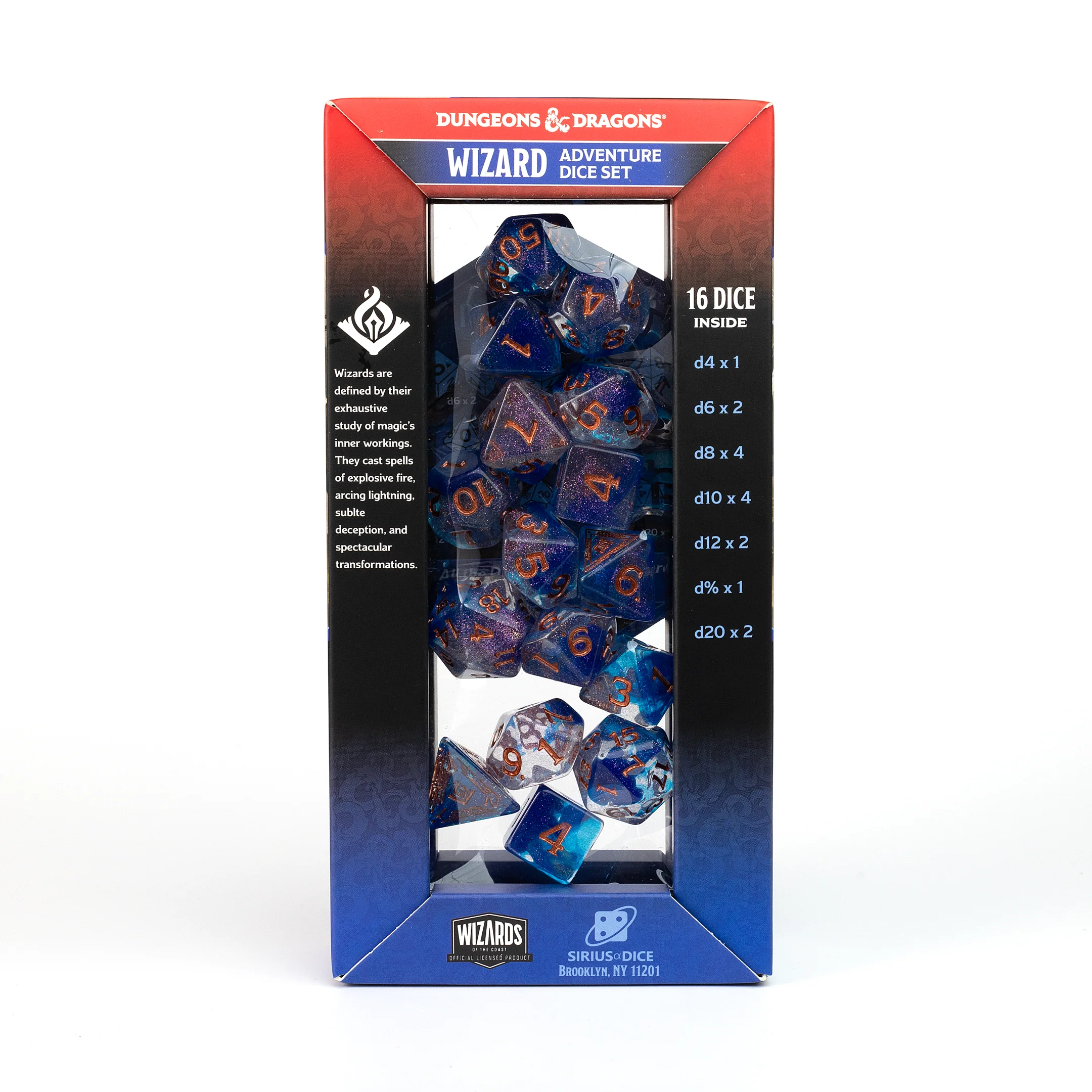 Dungeons & Dragons Adventure Dice - Wizard: Blue | Sirius Dice - Image 4