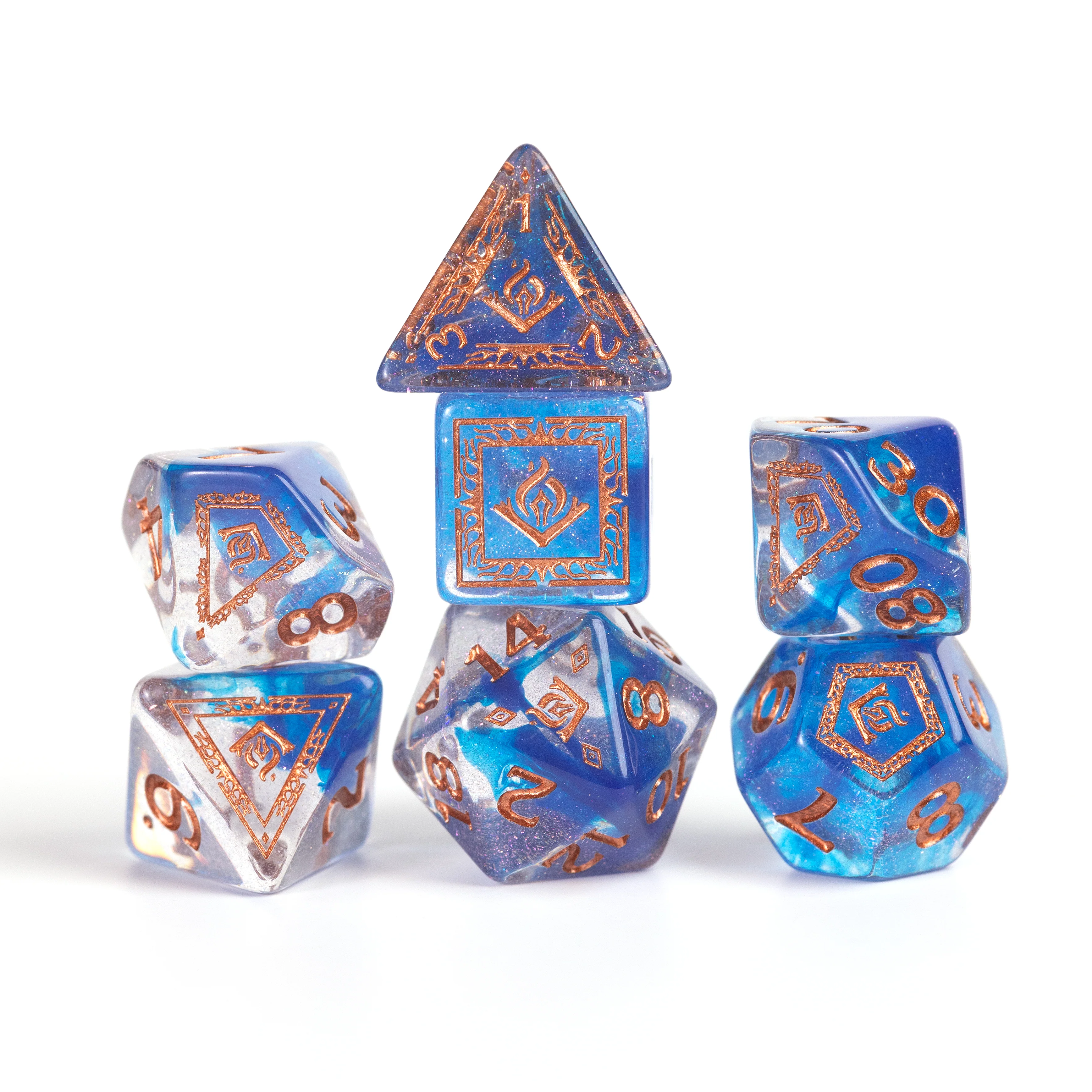 Dungeons & Dragons Adventure Dice - Wizard: Blue | Sirius Dice - Image 6