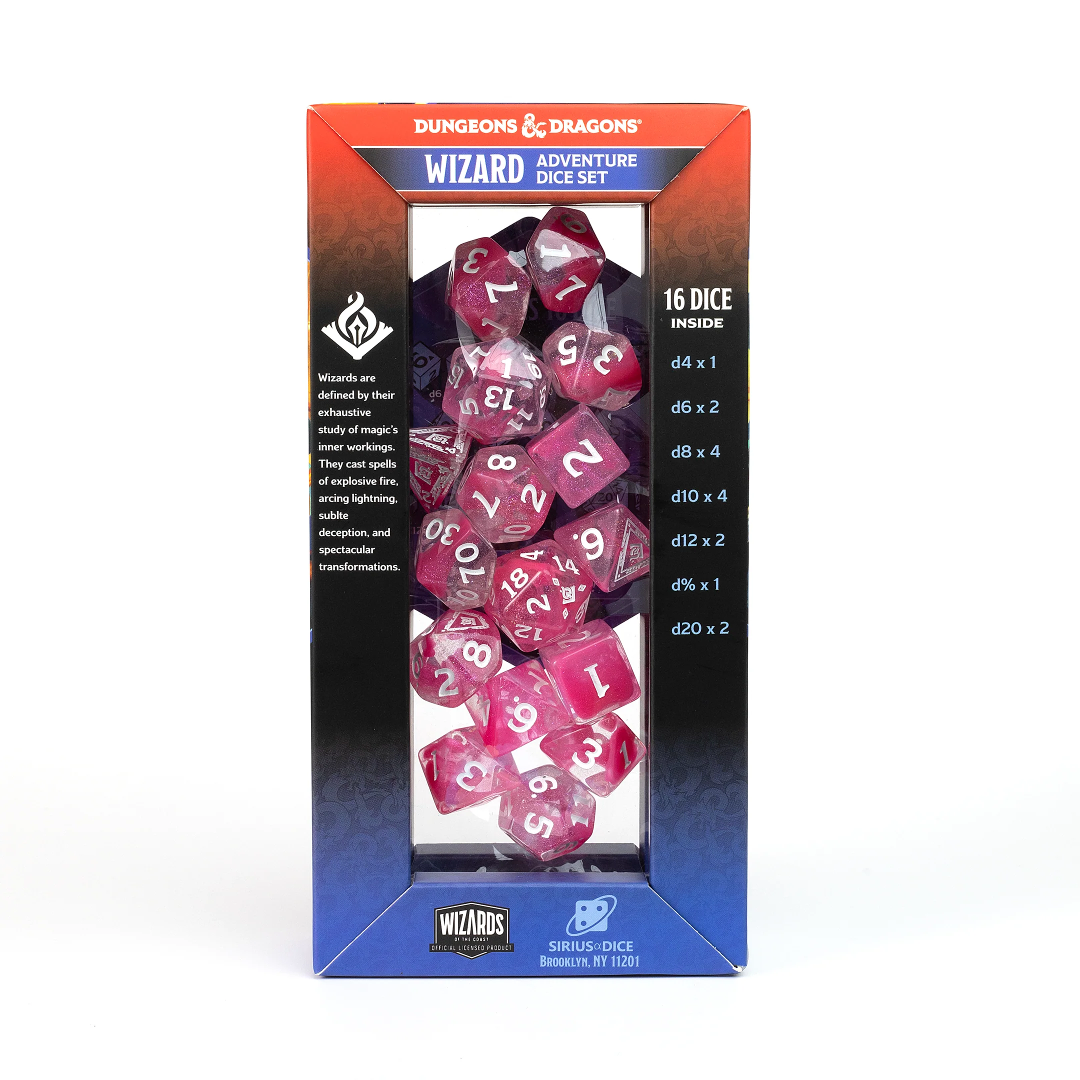 Dungeons & Dragons Adventure Dice - Wizard: Fuchsia | Sirius Dice - Image 4
