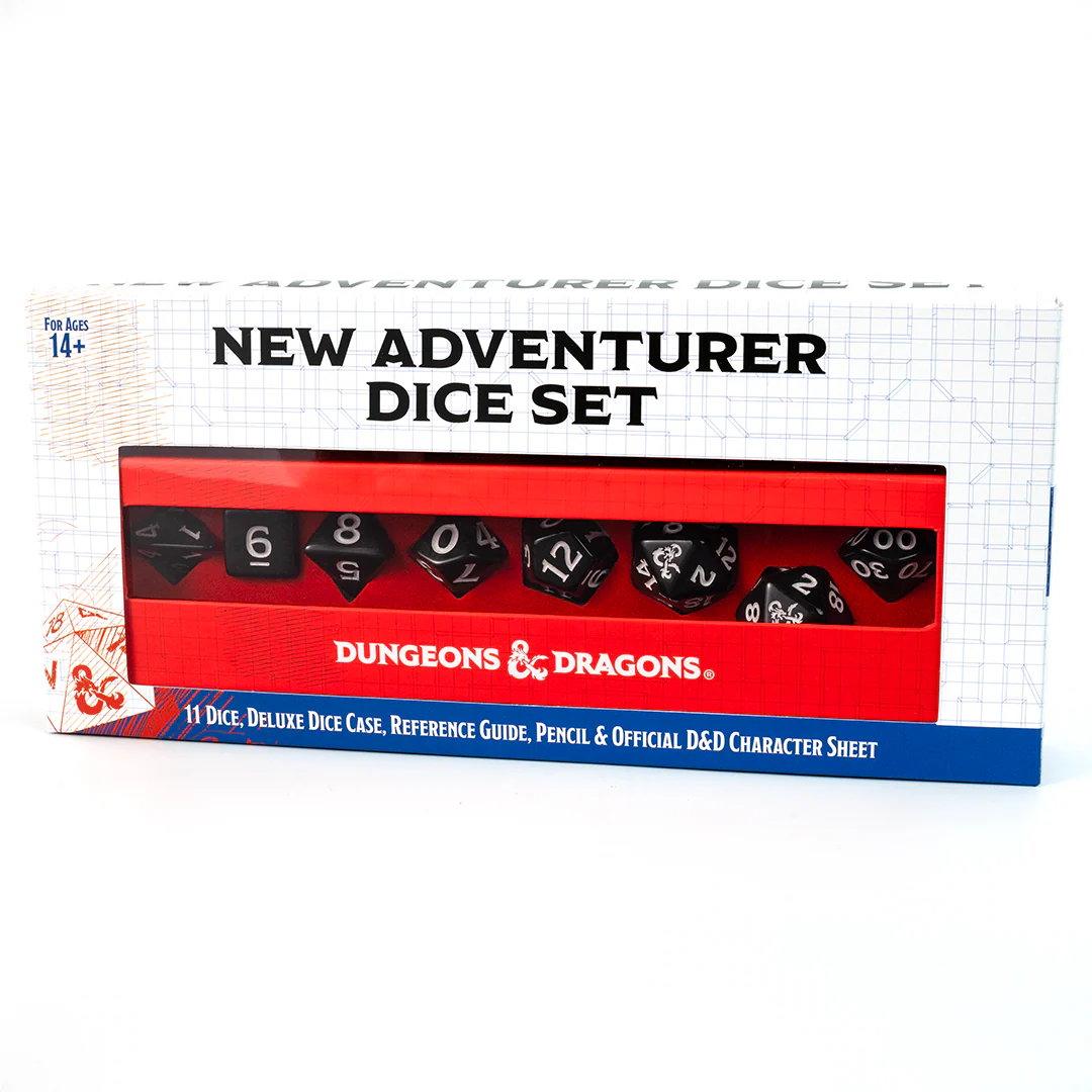 Dungeons & Dragons New Adventurer Dice Set - BLACK DICE | Sirius Dice - Image 3