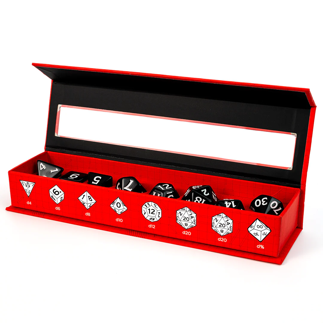 Dungeons & Dragons New Adventurer Dice Set - BLACK DICE | Sirius Dice - Image 4
