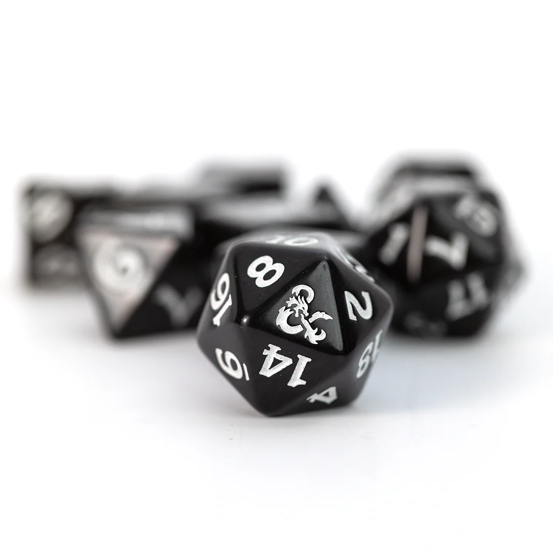 Dungeons & Dragons New Adventurer Dice Set - BLACK DICE | Sirius Dice - Image 6