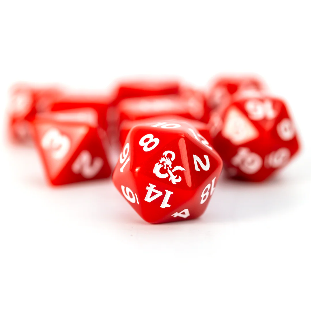 Dungeons & Dragons New Adventurer Dice Set - RED DICE | Sirius Dice - Image 6