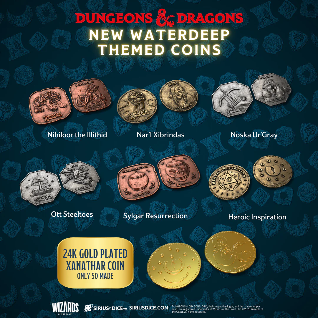 Dungeons & Dragons Xanathar's Treasure Pack: Waterdeep Collection | Sirius Dice - Image 5